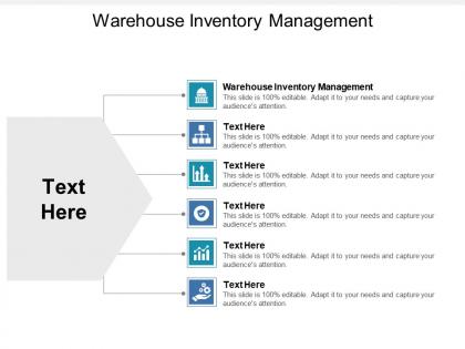 Warehouse inventory management ppt powerpoint presentation gallery clipart cpb