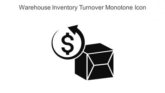 Warehouse Inventory Turnover Monotone Icon In Powerpoint Pptx Png And Editable Eps Format