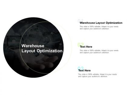 Warehouse layout optimization ppt powerpoint presentation styles display cpb