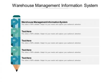 Warehouse management information system ppt powerpoint presentation portfolio mockup cpb