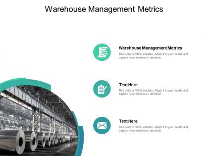 Warehouse management metrics ppt powerpoint presentation outline file formats cpb