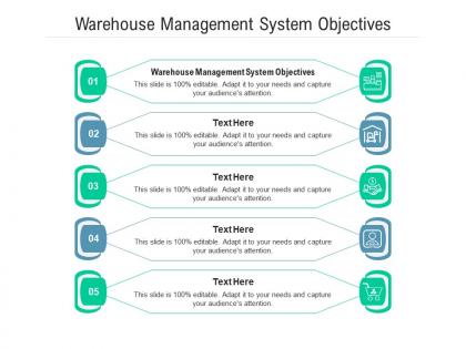Warehouse management system objectives ppt powerpoint presentation infographic template graphic tips cpb