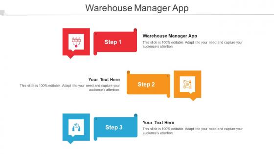 Warehouse Manager App Ppt Powerpoint Presentation Pictures Tips Cpb