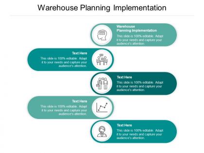 Warehouse planning implementation ppt powerpoint presentation ideas background image cpb