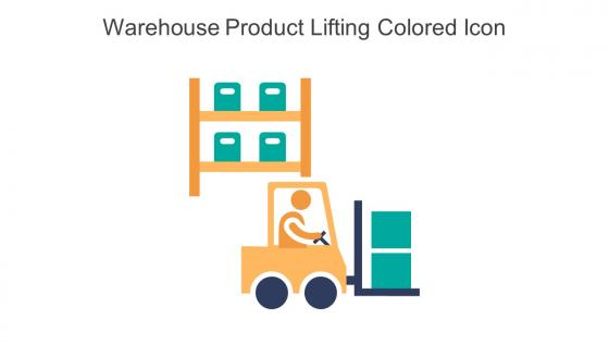 Warehouse Product Lifting Colored Icon In Powerpoint Pptx Png And Editable Eps Format
