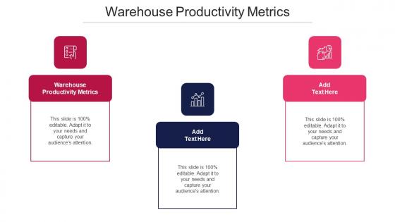 Warehouse Productivity Metrics Ppt Powerpoint Presentation Infographic Template Diagrams Cpb
