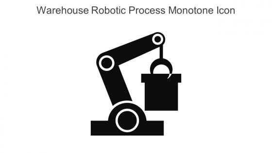 Warehouse Robotic Process Monotone Icon In Powerpoint Pptx Png And Editable Eps Format
