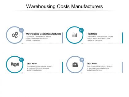 Warehousing costs manufacturers ppt powerpoint presentation professional design cpb
