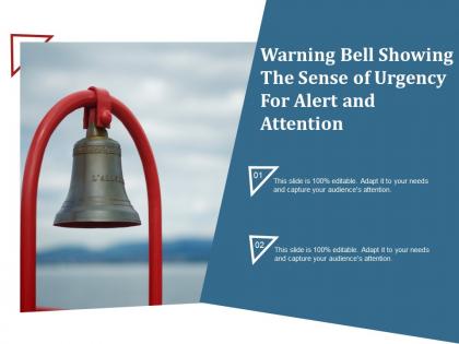 Warning bell showing the sense of urgency for alert and attention