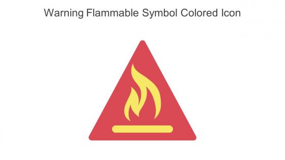 Warning Flammable Symbol Colored Icon In Powerpoint Pptx Png And Editable Eps Format