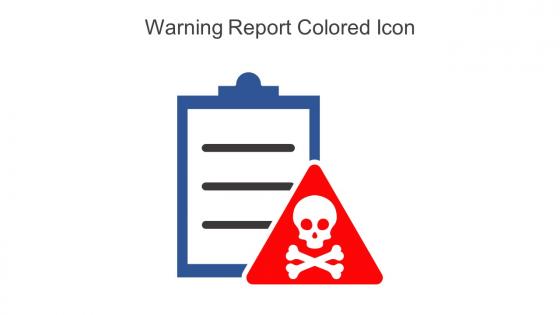 Warning Report Colored Icon In Powerpoint Pptx Png And Editable Eps Format
