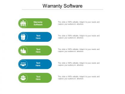 Warranty software ppt powerpoint presentation styles show cpb