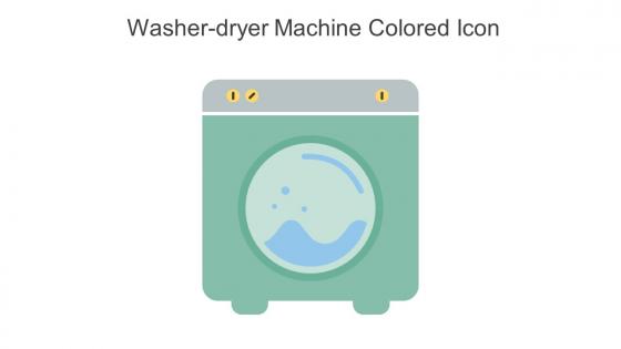 Washer Dryer Machine Colored Icon In Powerpoint Pptx Png And Editable Eps Format