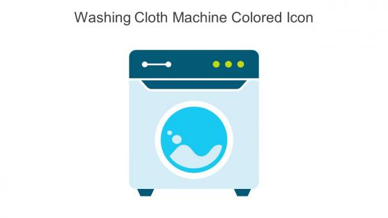 Washing Cloth Machine Colored Icon In Powerpoint Pptx Png And Editable Eps Format