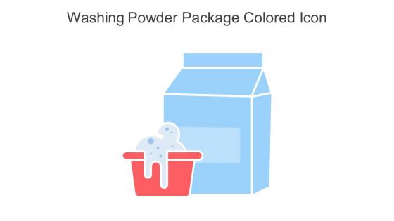 Washing Powder Package Colored Icon In Powerpoint Pptx Png And Editable Eps Format
