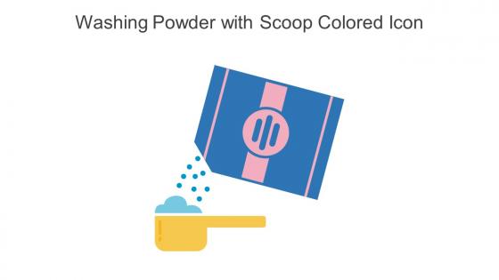 Washing Powder With Scoop Colored Icon In Powerpoint Pptx Png And Editable Eps Format