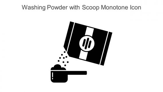 Washing Powder With Scoop Monotone Icon In Powerpoint Pptx Png And Editable Eps Format
