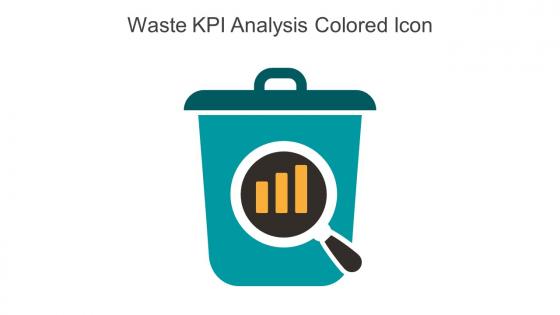 Waste KPI Analysis Colored Icon In Powerpoint Pptx Png And Editable Eps Format
