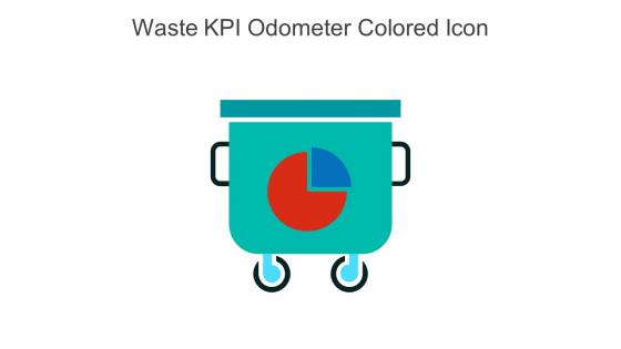 Waste KPI Odometer Colored Icon In Powerpoint Pptx Png And Editable Eps Format