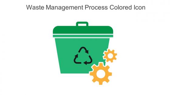 Waste Management Process Colored Icon In Powerpoint Pptx Png And Editable Eps Format