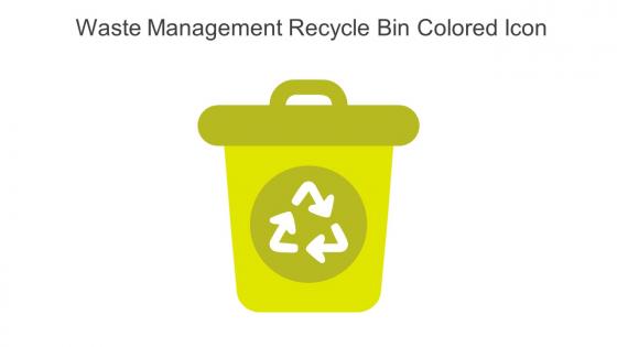 Waste Management Recycle Bin Colored Icon In Powerpoint Pptx Png And Editable Eps Format