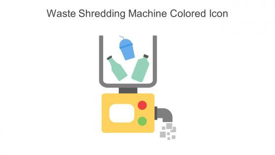 Waste Shredding Machine Colored Icon In Powerpoint Pptx Png And Editable Eps Format