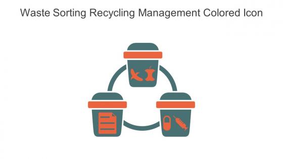 Waste Sorting Recycling Management Colored Icon In Powerpoint Pptx Png And Editable Eps Format
