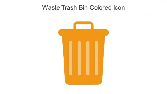 Waste Trash Bin Colored Icon In Powerpoint Pptx Png And Editable Eps Format