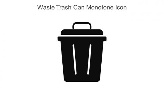 Waste Trash Can Monotone Icon In Powerpoint Pptx Png And Editable Eps Format