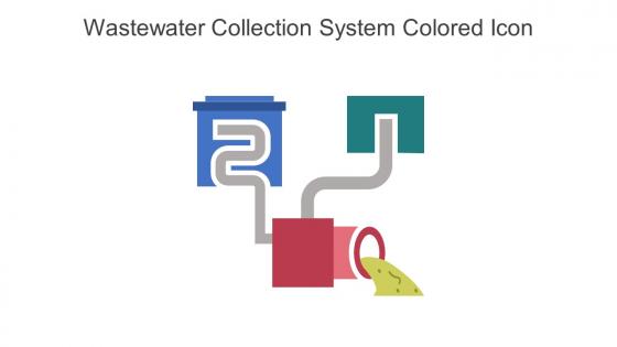 Wastewater Collection System Colored Icon in powerpoint pptx png and editable eps format