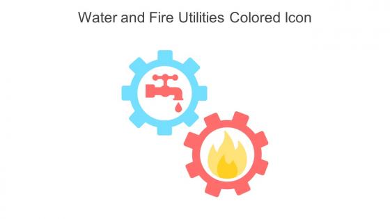 Water And Fire Utilities Colored Icon In Powerpoint Pptx Png And Editable Eps Format