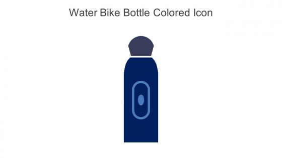Water Bike Bottle Colored Icon In Powerpoint Pptx Png And Editable Eps Format