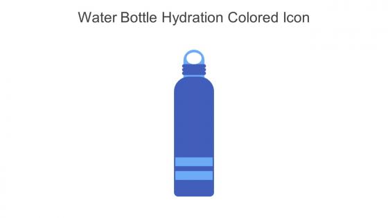 Water Bottle Hydration Colored Icon In Powerpoint Pptx Png And Editable Eps Format