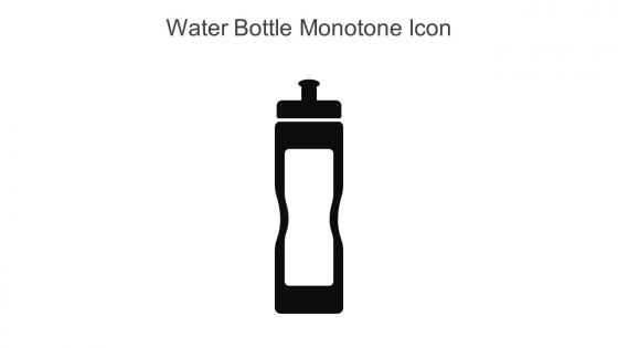 Water Bottle Monotone Icon In Powerpoint Pptx Png And Editable Eps Format