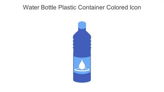 Water Bottle Plastic Container Colored Icon In Powerpoint Pptx Png And Editable Eps Format