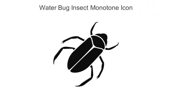Water Bug Insect Monotone Icon In Powerpoint Pptx Png And Editable Eps Format