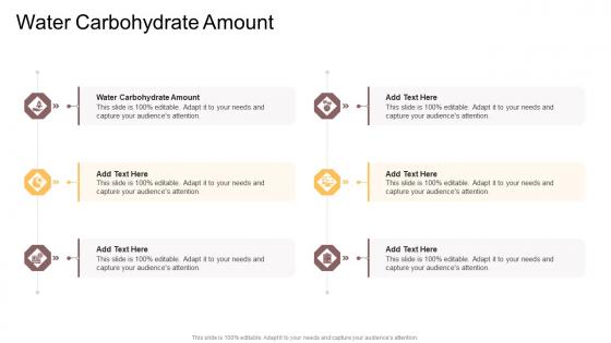 Water Carbohydrate Amount In Powerpoint And Google Slides Cpb