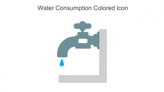 Water Consumption Colored Icon In Powerpoint Pptx Png And Editable Eps Format