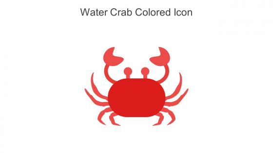 Water Crab Colored Icon In Powerpoint Pptx Png And Editable Eps Format