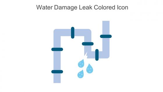 Water Damage Leak Colored Icon In Powerpoint Pptx Png And Editable Eps Format