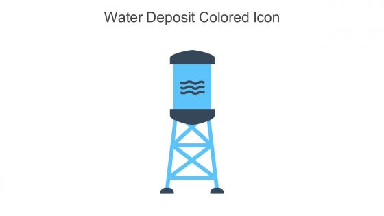 Water Deposit Colored Icon In Powerpoint Pptx Png And Editable Eps Format