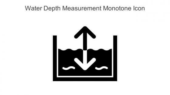 Water Depth Measurement Monotone Icon In Powerpoint Pptx Png And Editable Eps Format