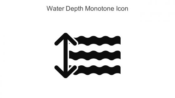 Water Depth Monotone Icon In Powerpoint Pptx Png And Editable Eps Format