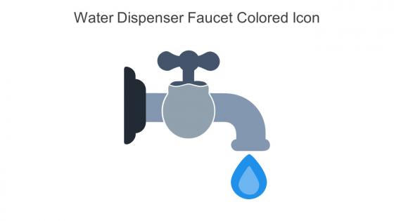 Water Dispenser Faucet Colored Icon In Powerpoint Pptx Png And Editable Eps Format