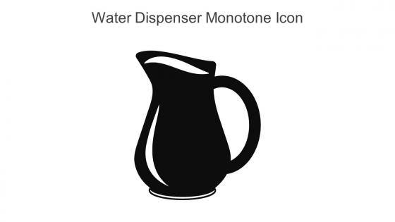 Water Dispenser Monotone Icon In Powerpoint Pptx Png And Editable Eps Format