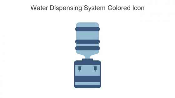 Water Dispensing System Colored Icon In Powerpoint Pptx Png And Editable Eps Format