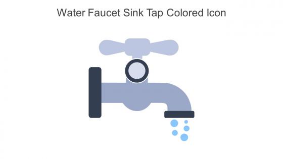Water Faucet Sink Tap Colored Icon In Powerpoint Pptx Png And Editable Eps Format