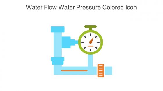 Water Flow Water Pressure Colored Icon In Powerpoint Pptx Png And Editable Eps Format