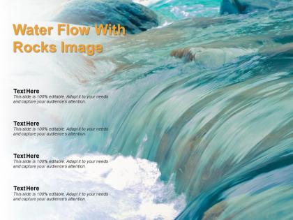 Water flow with rocks image