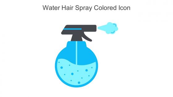 Water Hair Spray Colored Icon In Powerpoint Pptx Png And Editable Eps Format